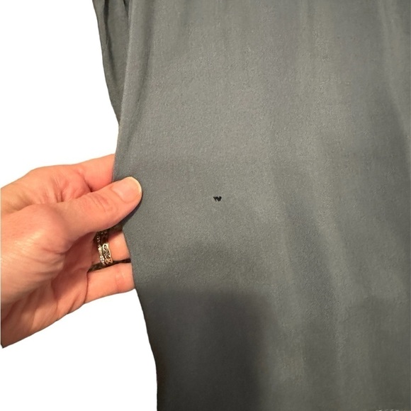 L Love Boho Lined Olive Green Dress Knee Length Tassels Tie Women's Medium - Picture 10 of 10